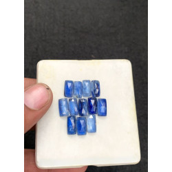 High Quality Natural Blue Kyanite Rose Cut Rectangle Shape Cabochons Gemstone For Jewelry